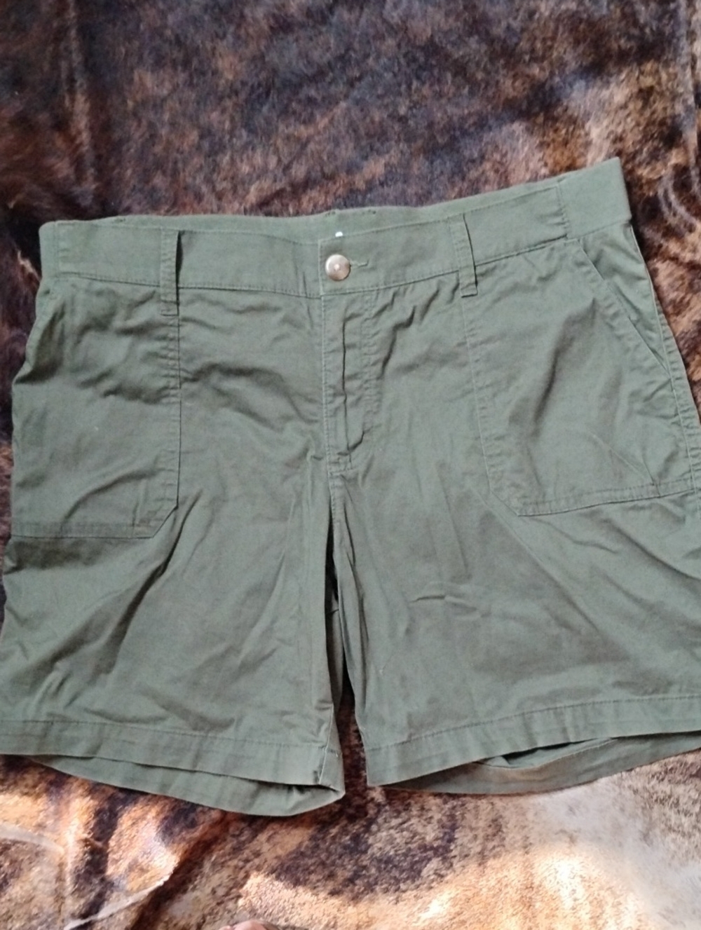 Lee Olive Green Women's Bermuda Shorts